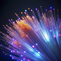 Fiber optical network cable, abstract technology background. Vector illustration. Fiber Optic Fiber Optic Abstract Background. Vector Illustration.