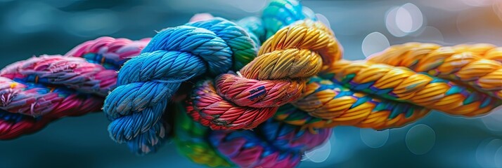 Tightly Bound A Symbol of Teamwork in Multicolored Knots