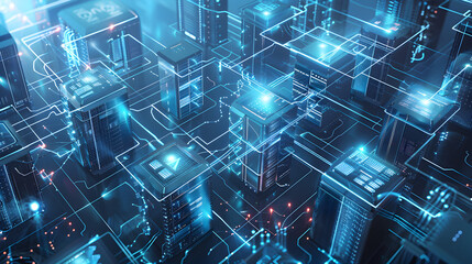 Innovative Digital Landscape of Interconnected High-tech NX Data Centers