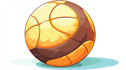 Voleyball ball isolated 2d flat cartoon vactor illustration