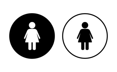 Female icon set. woman icon vector