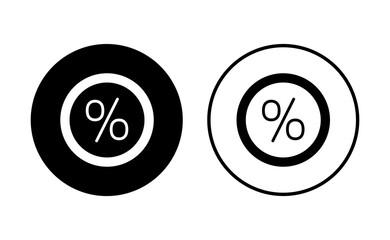 Discount icon set. Discount tag icon.