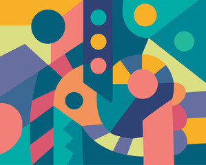 Obraz premium colorful abstract art for wall decoration 