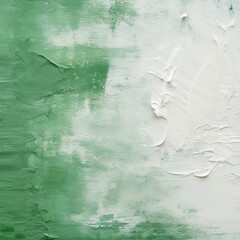 white and green textured surface, in the style of free brushwork, minimalist background