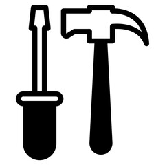 hammer and screwdriver