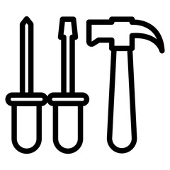 hammer and screwdriver
