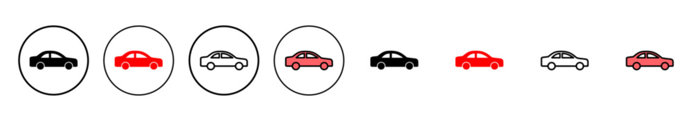 Car icon vector illustration. car sign and symbol. small sedan