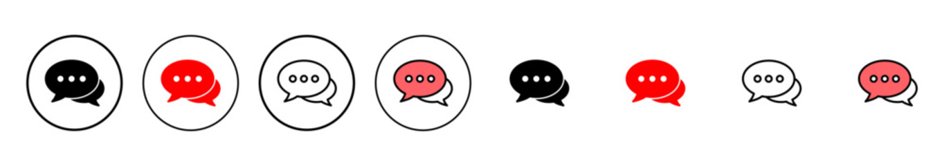 Chat icon vector illustration. speech bubble sign and symbol. comment icon. message