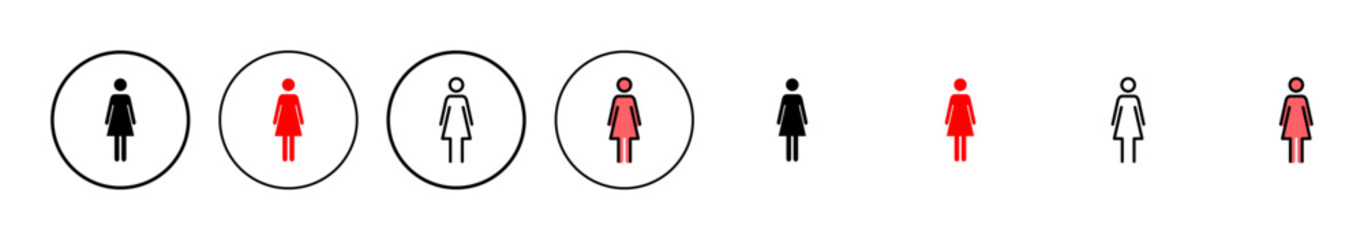 Female icon vector illustration. woman sign and symbol