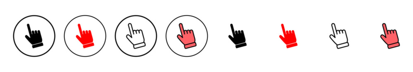 Hand cursor icon vector illustration. cursor sign and symbol. hand cursor icon clik