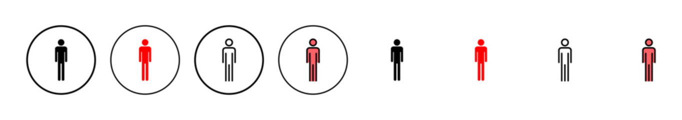 Man icon vector illustration. male sign and symbol. human symbol