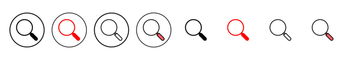 Search icon vector illustration. search magnifying glass sign and symbol