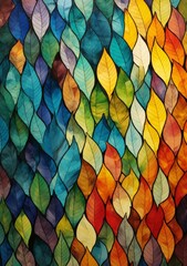 colorful leaves abstract background