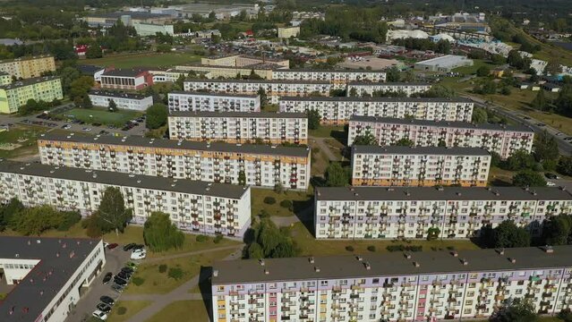 Beautiful Landscape Apartment Konskie Krajobraz Bloki Aerial View Poland