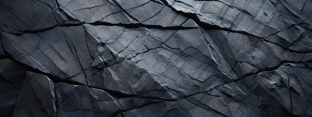 Cracked of dark gray rock texture stone abstract background. Rocky surface concept.