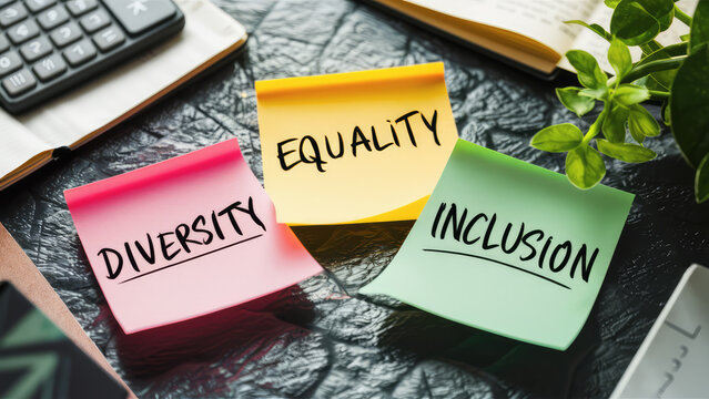 Corporate, Professional Workplace, Diversity, Equality, Inclusion Sticky Notes, Culture