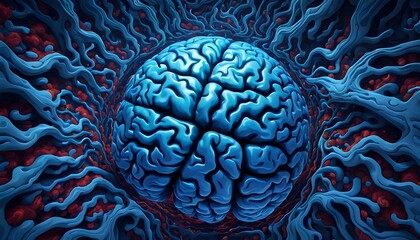 Abstract Brain Wallpaper
