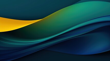 Obraz premium Dark blue, green and yellow turquoise teal gradient abstract background.