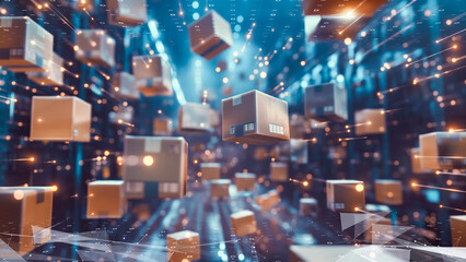 Smart supply chain operation with real-time tracking technology in a warehouse