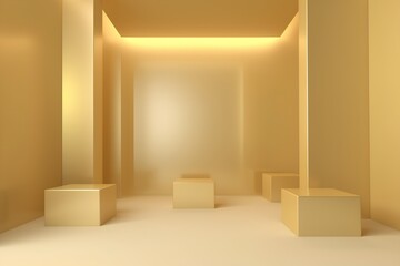 Abstract minimalistic background. 3d render, 3d illustration.