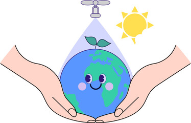 세계 지구의 날, 세계 물의 날, 환경 보호, 지구 캐릭터, 식목일, 지구온난화