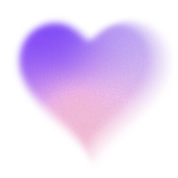 Purple heart blur gradient noise