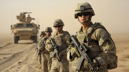 USA Army in Iraq Style