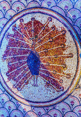Octagon Pheasant Mosaic Peter's House Capernaum Israel - 784877163