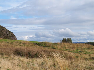 Fototapeta premium landscape in the mountains of the Arthur in Edinburgh