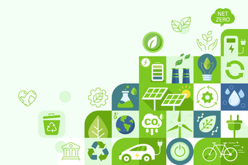 Green Business Sustainble Innovation Billboard Background