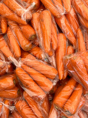 Obraz na płótnie Canvas griup of carrot on white background