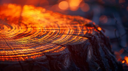 Close up of wood texture with blurred background suitable for backgrounds, website banners, posters, and social media graphics themed on energy or danger.