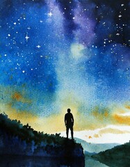 Watercolor style illustration background inspired by beautiful time.