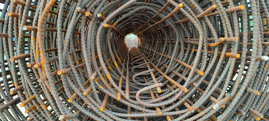 Rolls of steel wire mesh for building construction	
