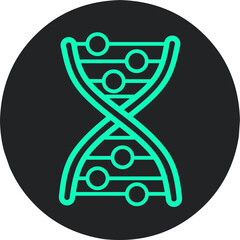Stock vector DNA molecule icon