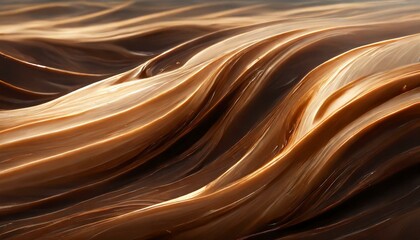 Chocolate background texture brown milk wave liquid cocoa cream swirl choco abstract dark coffee....