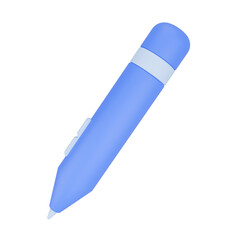 Drawing Digital Pen 3D Icon Illustration