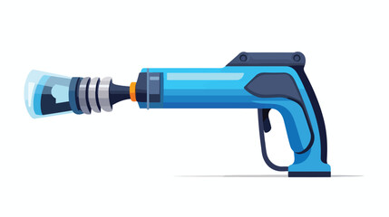 Welding torch cutting icon blue vector isolated on