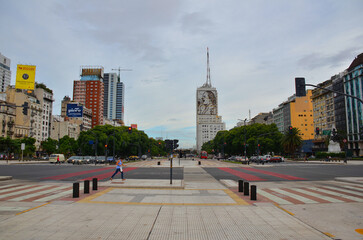 Avenida 9 de Julio, the widest avenue in the world, has an impressive Ministry of Health and Public...