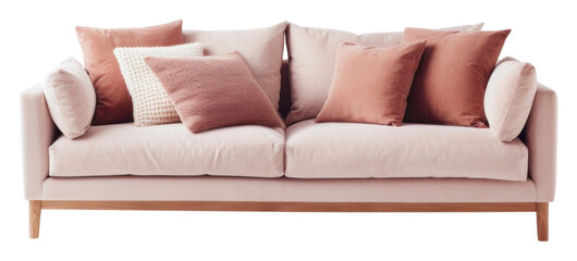 PNG Minimal sofa furniture cushion pillow - obrazy, fototapety, plakaty
