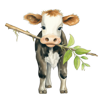 recommend clip art: Watercolor cow png