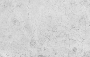 Grunge white cement wall texture background for interior design wallpaper.