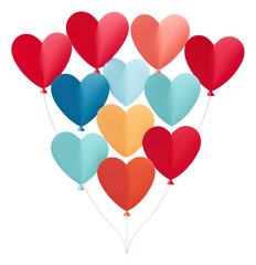 PNG  Heart shaped balloon celebration anniversary creativity