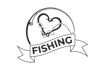 Fishing Typography Design, Fishing Logo Design, Hook Typography Design, Fishing Typography Art, Typography Design for Anglers, Fishing Theme Edition, Fishing Typography Artwork