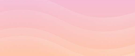 波のようなピンクのウェーブラインのベクター背景画像	
