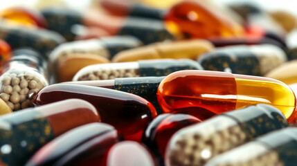 薬やサプリメントの錠剤 supplement medicine pills and drug