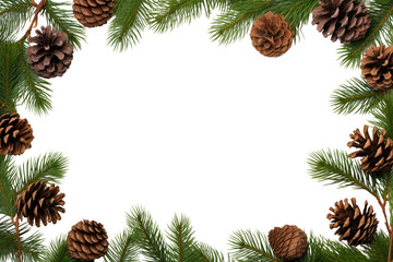 Fototapeta na wymiar PNG Christmas frame backgrounds spruce plant