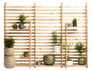 PNG Pine wood scandinavian room divider