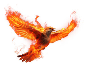 Obraz premium PNG Bird bird fire burning