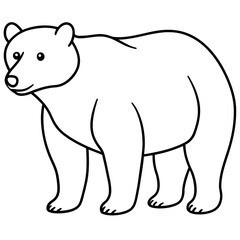 Obraz na płótnie Canvas illustration of cartoon bear